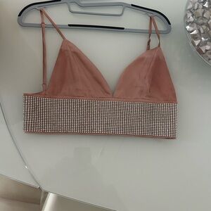 Women’s Embellished Mauve Bralette